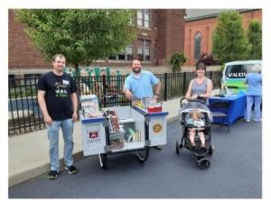 Book Bike crew at the Farmer's Market