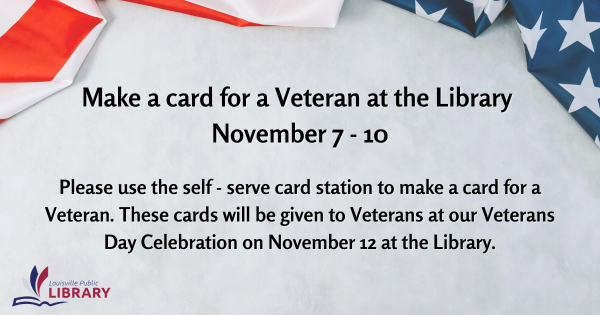 Make cards for Veterans