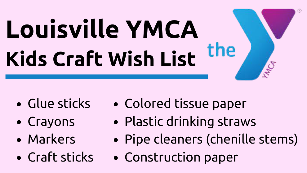 Louisville Area YMCA donations sish list