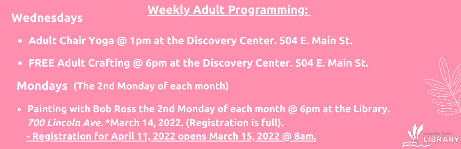 Adult Programming at the Discovery Center