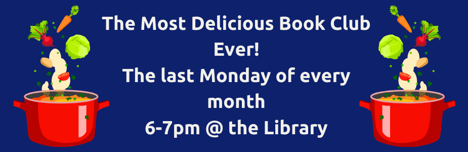 Most Delicious Book Club Ever Monday, Sept. 30 6-7pm