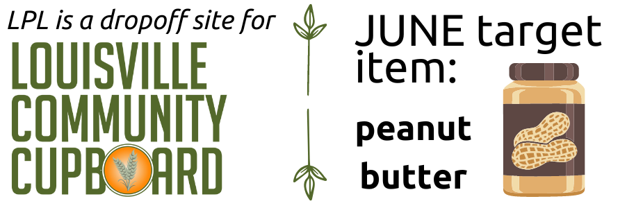 Louisville Community Cupboard's target item for June is peanut butter.