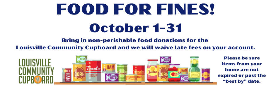 Food for Fines Oct. 1-31